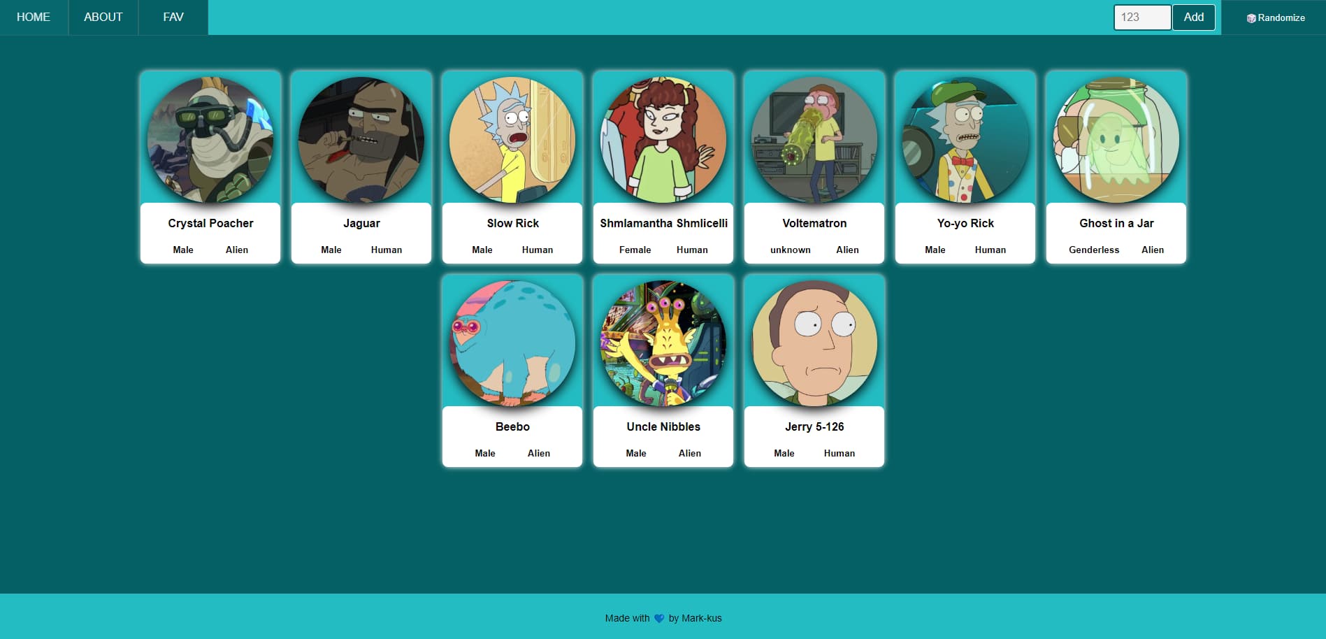 Rick and Morty API